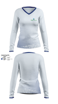 Right away plumbing sewer heating cooling 37036624 Women's Long Sleeve V-neck Shirt - 1