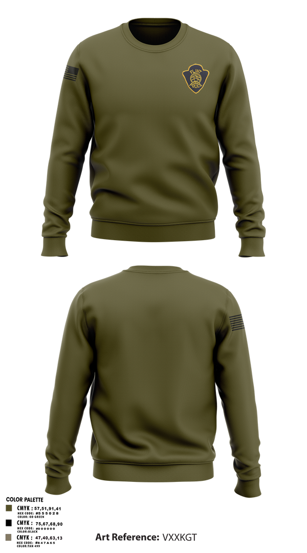 Crew Neck Sweatshirt, City of Flint Police, Police, Teamtime, Team time, sublimation, custom sports apparel, team uniforms, spirit wear, spiritwear, sports uniforms, custom shirts, team store, custom team store, fundraiser sports, apparel fundraiser