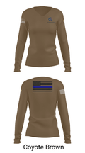 NAVAL SUPPORT ACTIVITY BETHESDA SECURITY FORCES 28838405 Women's Long Sleeve V-neck Shirt - 16