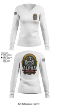 undefined Women's Long Sleeve V-neck Shirt -1 2
