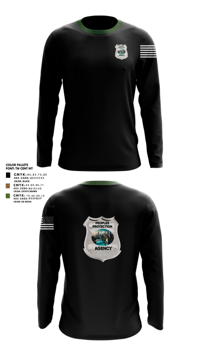 Peoples Protection Agency, LLC 33434129 Long Sleeve Performance Shirt 30