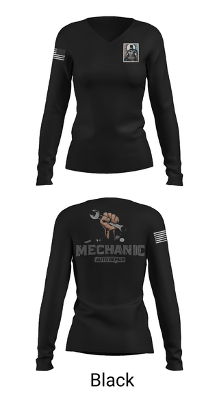 Womens Long Sleeve Vneck Shirt 1, Castillo oil change, , Teamtime, Team time, sublimation, custom sports apparel, team uniforms, spirit wear, spiritwear, sports uniforms, custom shirts, team store, custom team store, fundraiser sports, apparel fundraiser