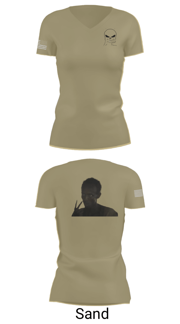 Womens Short Sleeve Vneck Shirt, B Co, 303d IEW BN, Army, Teamtime, Team time, sublimation, custom sports apparel, team uniforms, spirit wear, spiritwear, sports uniforms, custom shirts, team store, custom team store, fundraiser sports, apparel fundraiser