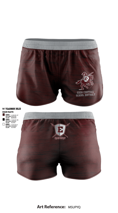 Eden Central School District Volleyball 80657253 Women's Shorts - 1