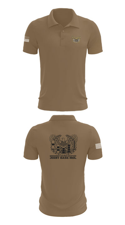 Doughboy Silver Chapter 49538479 Short Sleeve Performance Polo - 7
