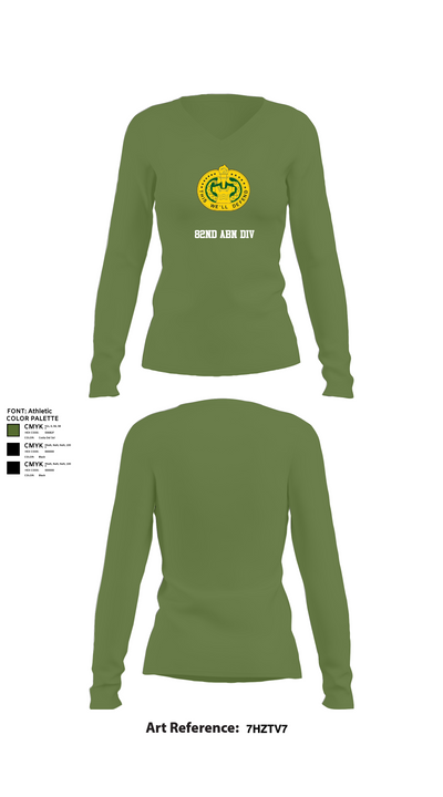 82nd ABN div 27277732 Women's Long Sleeve V-neck Shirt - 42