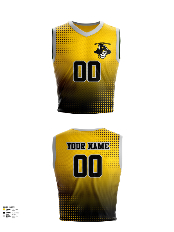 Womens Basketball Jersey, Southwestern Pirates, Women's Basketball, Teamtime, Team time, sublimation, custom sports apparel, team uniforms, spirit wear, spiritwear, sports uniforms, custom shirts, team store, custom team store, fundraiser sports, apparel fundraiser