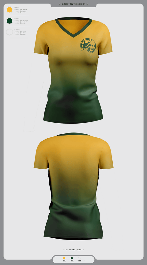 Womens Short Sleeve Vneck Shirt, Glenbrook North Spartan Bowling, Bowling, Teamtime, Team time, sublimation, custom sports apparel, team uniforms, spirit wear, spiritwear, sports uniforms, custom shirts, team store, custom team store, fundraiser sports, apparel fundraiser