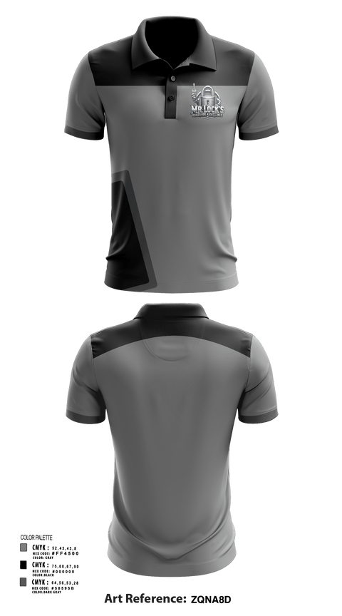 Short Sleeve Performance Polo, MR. Locks RoadSide Assistance, , Teamtime, Team time, sublimation, custom sports apparel, team uniforms, spirit wear, spiritwear, sports uniforms, custom shirts, team store, custom team store, fundraiser sports, apparel fundraiser