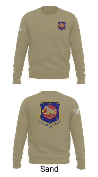 Crew Neck Sweatshirt, 167th air wing, , Teamtime, Team time, sublimation, custom sports apparel, team uniforms, spirit wear, spiritwear, sports uniforms, custom shirts, team store, custom team store, fundraiser sports, apparel fundraiser