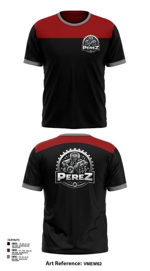 Short Sleeve Performance Shirt, PÉREZ MOTORS, , Teamtime, Team time, sublimation, custom sports apparel, team uniforms, spirit wear, spiritwear, sports uniforms, custom shirts, team store, custom team store, fundraiser sports, apparel fundraiser