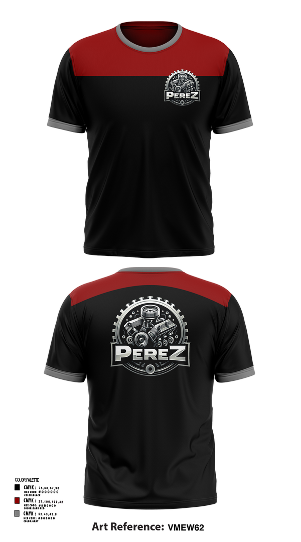 Short Sleeve Performance Shirt, PÉREZ MOTORS, , Teamtime, Team time, sublimation, custom sports apparel, team uniforms, spirit wear, spiritwear, sports uniforms, custom shirts, team store, custom team store, fundraiser sports, apparel fundraiser