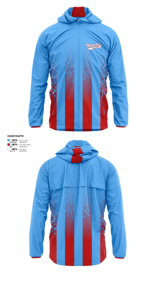 Windbreaker, Warriors baseball, Baseball, Teamtime, Team time, sublimation, custom sports apparel, team uniforms, spirit wear, spiritwear, sports uniforms, custom shirts, team store, custom team store, fundraiser sports, apparel fundraiser
