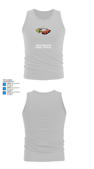 Tank Top, Sanderson High School Football, Football, Teamtime, Team time, sublimation, custom sports apparel, team uniforms, spirit wear, spiritwear, sports uniforms, custom shirts, team store, custom team store, fundraiser sports, apparel fundraiser