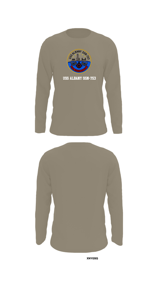 Long Sleeve Performance Shirt, USS ALBANY SSN-753, , Teamtime, Team time, sublimation, custom sports apparel, team uniforms, spirit wear, spiritwear, sports uniforms, custom shirts, team store, custom team store, fundraiser sports, apparel fundraiser