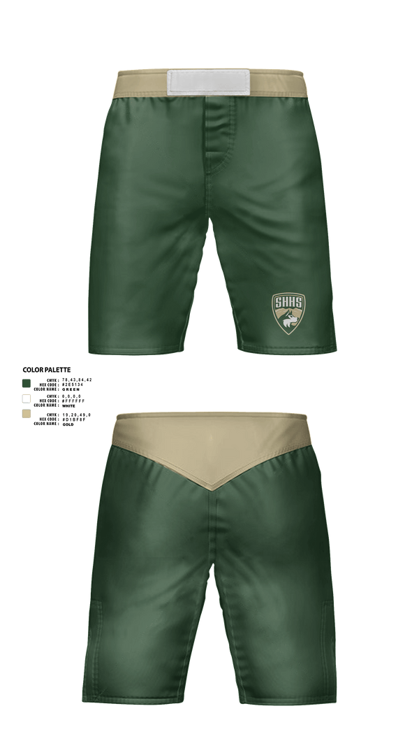 Fight Shorts, South Hills High School Wrestling, Wrestling, Teamtime, Team time, sublimation, custom sports apparel, team uniforms, spirit wear, spiritwear, sports uniforms, custom shirts, team store, custom team store, fundraiser sports, apparel fundraiser