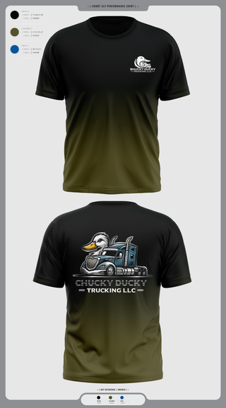 Short Sleeve Performance Shirt, Shucky Ducky Trucking, , Teamtime, Team time, sublimation, custom sports apparel, team uniforms, spirit wear, spiritwear, sports uniforms, custom shirts, team store, custom team store, fundraiser sports, apparel fundraiser