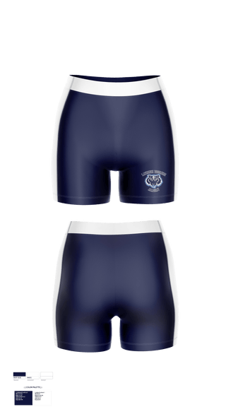 Women's Compression Shorts, Lawrence Woodmere Academy Volleyball, Women's Volleyball, Teamtime, Team time, sublimation, custom sports apparel, team uniforms, spirit wear, spiritwear, sports uniforms, custom shirts, team store, custom team store, fundraiser sports, apparel fundraiser