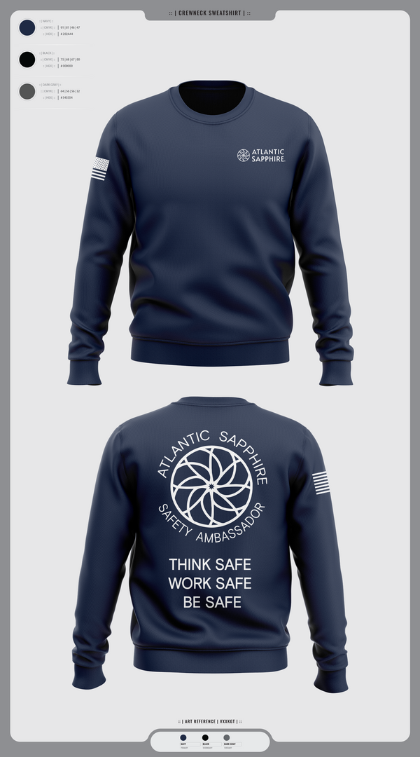Crew Neck Sweatshirt, LinVille, Navy, Teamtime, Team time, sublimation, custom sports apparel, team uniforms, spirit wear, spiritwear, sports uniforms, custom shirts, team store, custom team store, fundraiser sports, apparel fundraiser