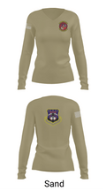 18th Civil Engineer Sq 16375952 Women's Long Sleeve V-neck Shirt - 97