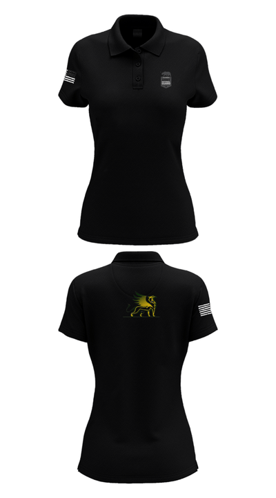 Azusa Griffins 57653557 Women's Short Sleeve Performance Polo  - 33