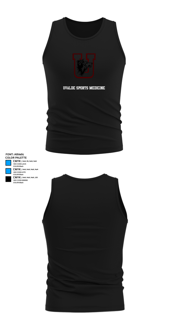 Tank Top, Uvalde sports medicine, , Teamtime, Team time, sublimation, custom sports apparel, team uniforms, spirit wear, spiritwear, sports uniforms, custom shirts, team store, custom team store, fundraiser sports, apparel fundraiser