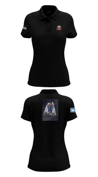 Women's Short Sleeve Performance Polo, AIMD IWAKUNI, Navy, Teamtime, Team time, sublimation, custom sports apparel, team uniforms, spirit wear, spiritwear, sports uniforms, custom shirts, team store, custom team store, fundraiser sports, apparel fundraiser