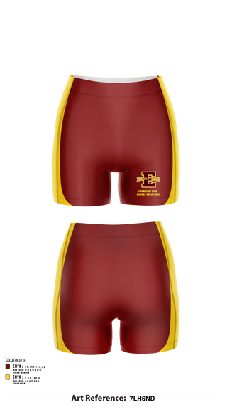 Womens Shorts, Enumclaw High School Volleyball, Women's Volleyball, Teamtime, Team time, sublimation, custom sports apparel, team uniforms, spirit wear, spiritwear, sports uniforms, custom shirts, team store, custom team store, fundraiser sports, apparel fundraiser