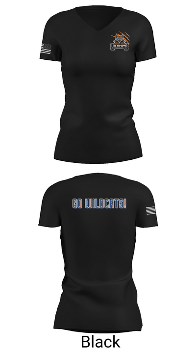 Smokey Road Middle School Basketball 30516748 Women's Short Sleeve V-neck Shirt - 38