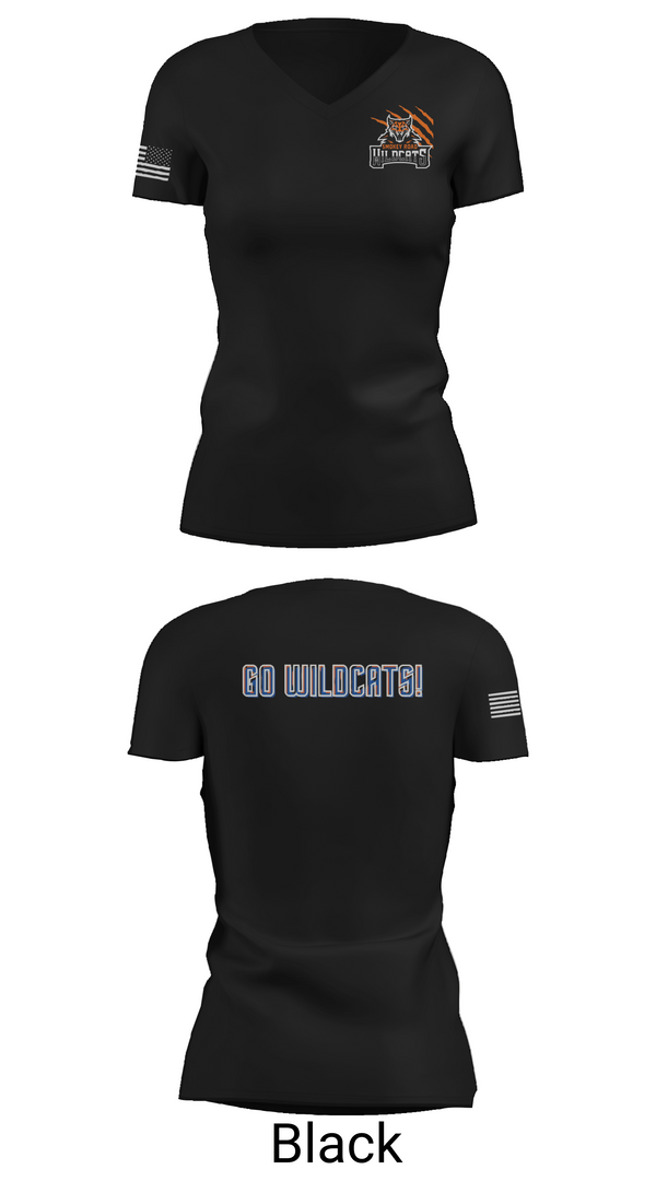 Womens Short Sleeve Vneck Shirt, Smokey Road Middle School Basketball, Women's Basketball, Teamtime, Team time, sublimation, custom sports apparel, team uniforms, spirit wear, spiritwear, sports uniforms, custom shirts, team store, custom team store, fundraiser sports, apparel fundraiser