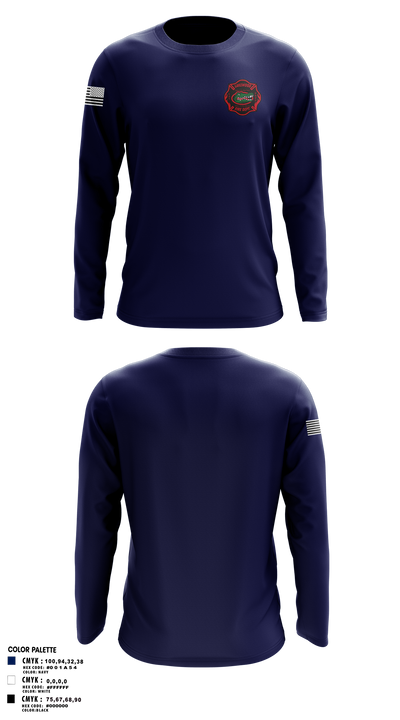Lakewood fire department 6365083 Long Sleeve Performance Shirt 1