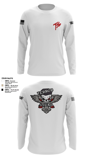 Long Sleeve Performance Shirt, Terro Squad, Army, Teamtime, Team time, sublimation, custom sports apparel, team uniforms, spirit wear, spiritwear, sports uniforms, custom shirts, team store, custom team store, fundraiser sports, apparel fundraiser