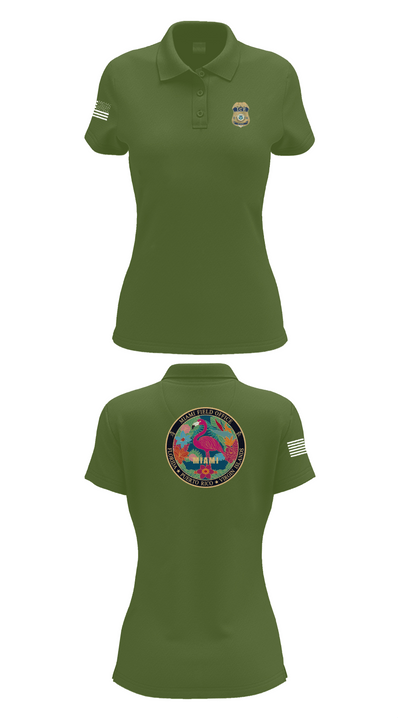 Criminal Apprehension Program 50109474 Women's Short Sleeve Performance Polo  - 52