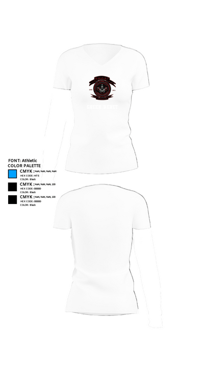 Green Beret 87463289 Women's Short Sleeve V-neck Shirt - 18