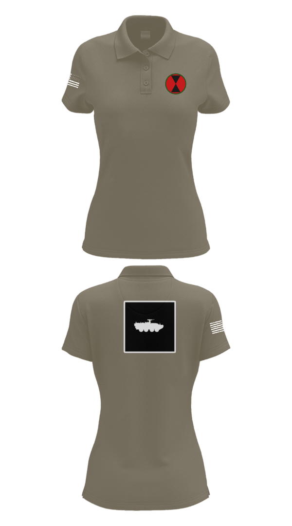 Womens Short Sleeve Performance Polo, RECCE, Army, Teamtime, Team time, sublimation, custom sports apparel, team uniforms, spirit wear, spiritwear, sports uniforms, custom shirts, team store, custom team store, fundraiser sports, apparel fundraiser