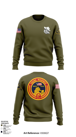 Crew Neck Sweatshirt, Rogue Valley, Marines, Teamtime, Team time, sublimation, custom sports apparel, team uniforms, spirit wear, spiritwear, sports uniforms, custom shirts, team store, custom team store, fundraiser sports, apparel fundraiser