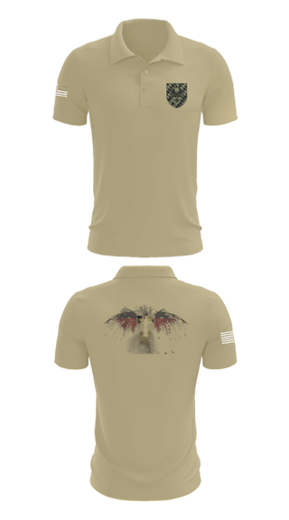 Short Sleeve Performance Polo, 3./HSchRgt1, Army, Teamtime, Team time, sublimation, custom sports apparel, team uniforms, spirit wear, spiritwear, sports uniforms, custom shirts, team store, custom team store, fundraiser sports, apparel fundraiser