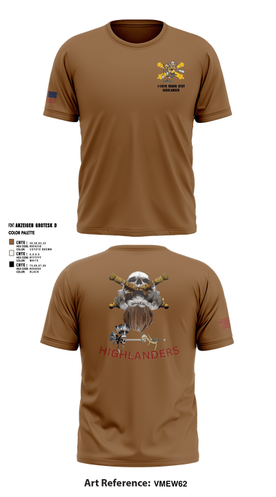 Bravo 1-119th FA 38934008 Short Sleeve Performance Shirt - 7