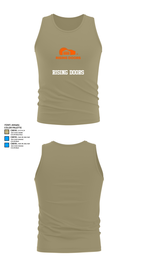 Tank Top, Rising Doors, Army, Teamtime, Team time, sublimation, custom sports apparel, team uniforms, spirit wear, spiritwear, sports uniforms, custom shirts, team store, custom team store, fundraiser sports, apparel fundraiser
