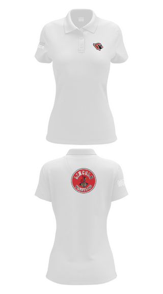 Womens Short Sleeve Performance Polo, Lincoln High School Wrestling, Wrestling, Teamtime, Team time, sublimation, custom sports apparel, team uniforms, spirit wear, spiritwear, sports uniforms, custom shirts, team store, custom team store, fundraiser sports, apparel fundraiser
