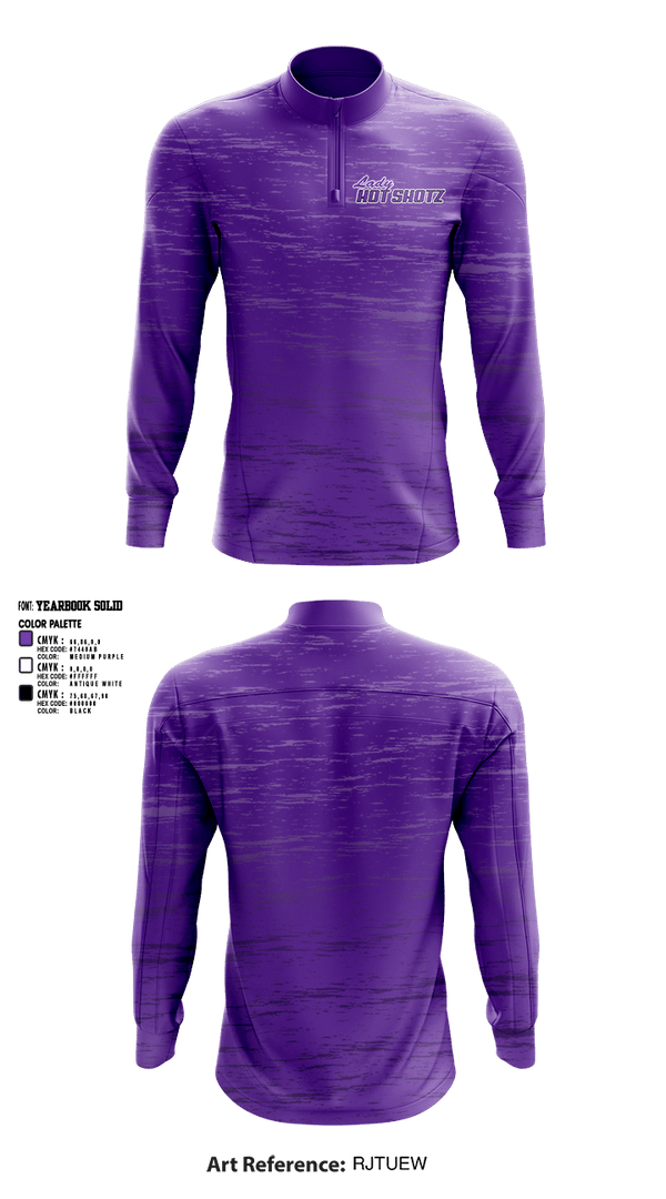 Quarter Zip Jacket, Lady Hot Shotz, Women's Basketball, Teamtime, Team time, sublimation, custom sports apparel, team uniforms, spirit wear, spiritwear, sports uniforms, custom shirts, team store, custom team store, fundraiser sports, apparel fundraiser