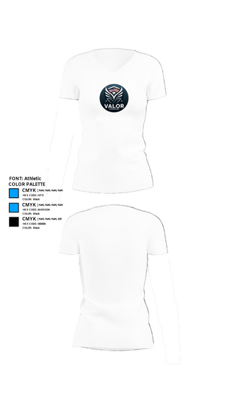 Womens Short Sleeve Vneck Shirt, Valor Vanguard, , Teamtime, Team time, sublimation, custom sports apparel, team uniforms, spirit wear, spiritwear, sports uniforms, custom shirts, team store, custom team store, fundraiser sports, apparel fundraiser