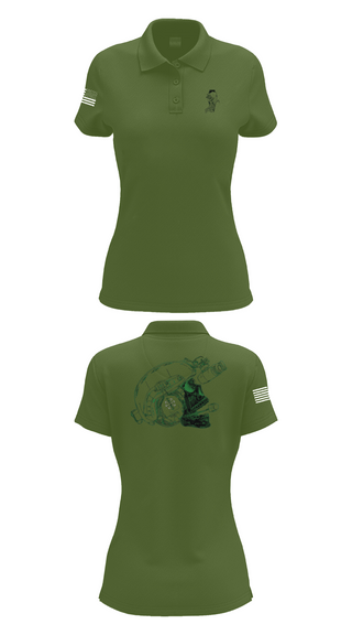 Womens Short Sleeve Performance Polo, CSO, Army, Teamtime, Team time, sublimation, custom sports apparel, team uniforms, spirit wear, spiritwear, sports uniforms, custom shirts, team store, custom team store, fundraiser sports, apparel fundraiser