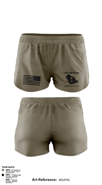 B Co 766 EN BeB 1st Platoon Armored Turtles Ranger Panties - 1