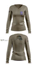 undefined Women's Long Sleeve V-neck Shirt -1 2