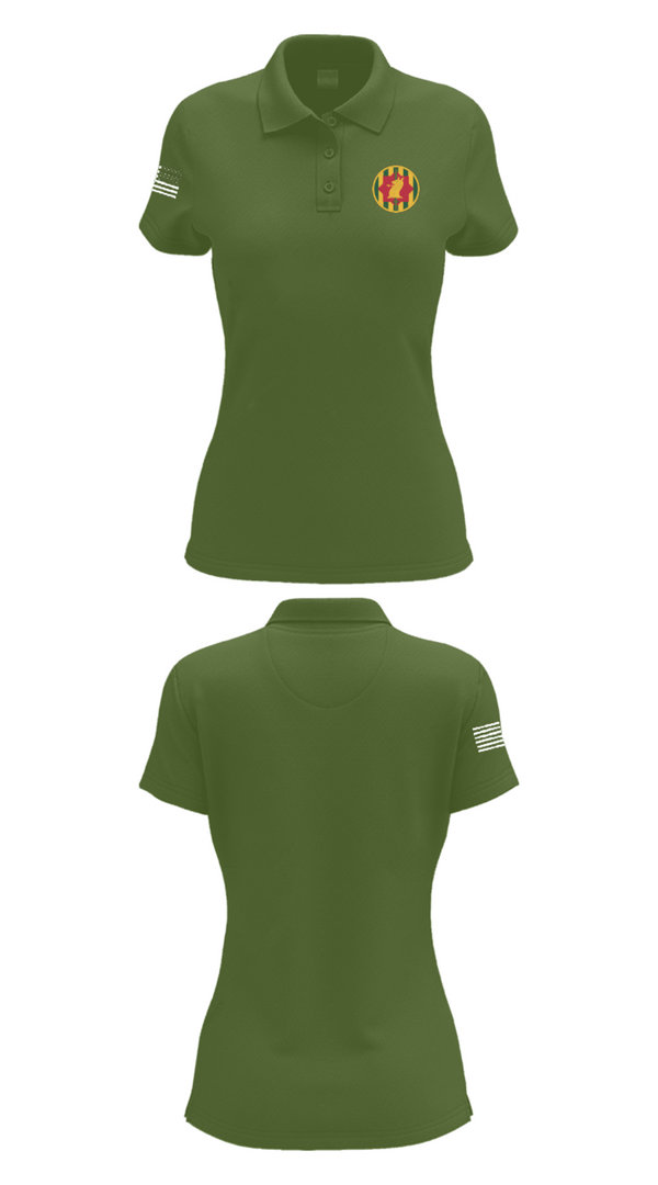 Women's Short Sleeve Performance Polo, 127, Army, Teamtime, Team time, sublimation, custom sports apparel, team uniforms, spirit wear, spiritwear, sports uniforms, custom shirts, team store, custom team store, fundraiser sports, apparel fundraiser