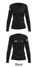 4 CORNERS WHEELS AND TIRES 75984122 Women's Long Sleeve V-neck Shirt -1 35