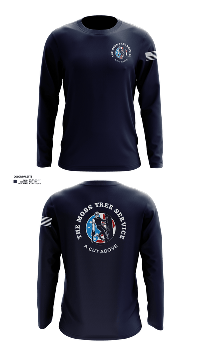The Moss Tree Service 86074742 Long Sleeve Performance Shirt 72