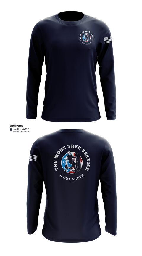 Long Sleeve Performance Shirt, The Moss Tree Service, , Teamtime, Team time, sublimation, custom sports apparel, team uniforms, spirit wear, spiritwear, sports uniforms, custom shirts, team store, custom team store, fundraiser sports, apparel fundraiser