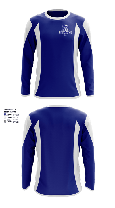 Orland Jr Trojans Cheer 6207473 Long Sleeve Performance Shirt - 2